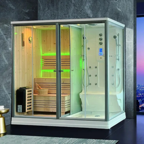 Combi Sauna Douche Hammam à led infrarouge