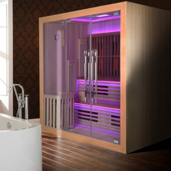 Sauna Combi Boreal -  Infrarouge + Vapeur bluetooth