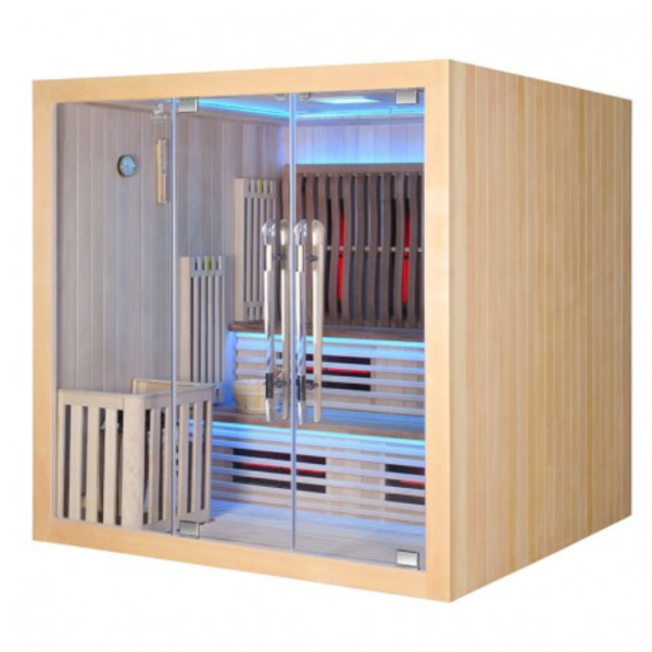 Sauna Combi Boreal -  Infrarouge + Vapeur bluetooth – Image 2